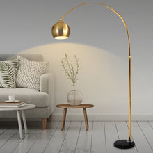 Load image into Gallery viewer, Modern Free Standing Height Adjustable Marble Base LED Floor Lamp
