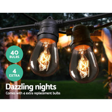 Load image into Gallery viewer, Jingle Jollys 38m LED Festoon String Lights Outdoor Christmas Wedding Waterproof
