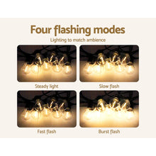 Load image into Gallery viewer, Jingle Jollys 17m Solar Festoon Lights Outdoor LED String Light Party 2 Pack
