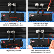 Load image into Gallery viewer, Wanderlite 2pc Luggage Trolley Suitcase Sets Travel TSA Hard Case Blue
