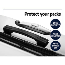 Load image into Gallery viewer, Wanderlite 3pc Luggage Trolley Set Suitcase Travel TSA Hard Case White
