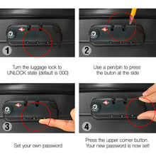 Load image into Gallery viewer, Wanderlite 3pcs Luggage Set Travel Suitcase Storage Organiser TSA Black
