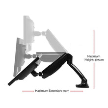 Load image into Gallery viewer, Magic Monitor Arm Mount Single Gas Black
