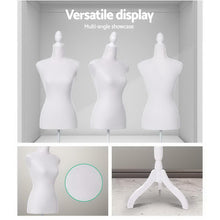 Load image into Gallery viewer, Female Mannequin 170cm Model Dressmaker Clothes Display Torso Tailor Wedding White

