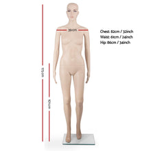 Load image into Gallery viewer, 175cm Tall Full Body Female Mannequin - Skin Coloured
