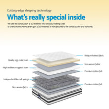 Load image into Gallery viewer, Giselle Bedding Normay Bonnell Spring Mattress 21cm Thick – King
