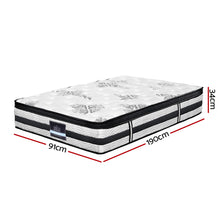 Load image into Gallery viewer, Giselle Bedding Algarve Euro Top Pocket Spring Mattress 34cm Thick – Single
