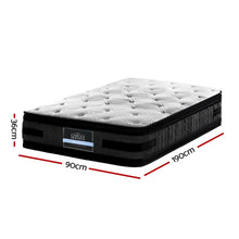 Load image into Gallery viewer, 36CM 7 Zone Euro Top Pocket Spring Mattress - Single Medium firm (Top 6.0/Bottom 7.5)

