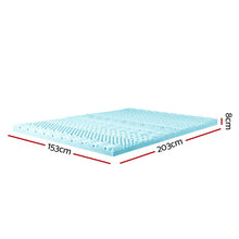 Load image into Gallery viewer, Giselle Bedding 11-zone Memory Foam Mattress Topper 8cm - Queen
