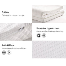 Load image into Gallery viewer, Giselle Bedding Memory Foam Mattress Topper w/Cover 8cm - Double
