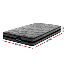 Load image into Gallery viewer, 22cm Foam Pocket Spring Mattress - Single Size Medium firm (6.0)
