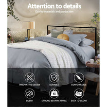 Load image into Gallery viewer, Artiss Metal Bed Frame Double Size Mattress Base Platform Foundation Black Dane
