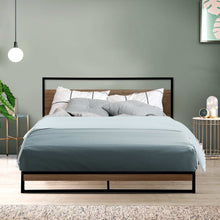 Load image into Gallery viewer, Artiss Metal Bed Frame Double Size Mattress Base Platform Foundation Black Dane
