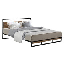 Load image into Gallery viewer, Metal Bed Frame King Size Mattress Base Platform Foundation Black Dane
