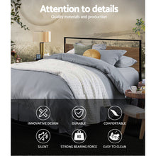 Load image into Gallery viewer, Metal Bed Frame King Size Mattress Base Platform Foundation Black Dane

