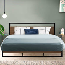 Load image into Gallery viewer, Metal Bed Frame King Size Mattress Base Platform Foundation Black Dane
