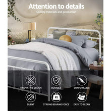 Load image into Gallery viewer, Artiss LEO Metal Bed Frame - Double (White)
