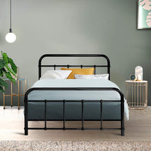 Load image into Gallery viewer, Artiss LEO Metal Bed Frame - Single (Black)
