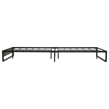 Load image into Gallery viewer, Metal Bed Frame Double Size Mattress Base Platform Foundation Wooden Black OSLO
