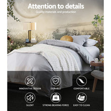 Load image into Gallery viewer, Metal Bed Frame Single Size Mattress Base Platform Foundation Wooden Black OSLO
