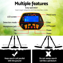 Load image into Gallery viewer, Metal Detector 180MM Deep Sensitive Waterproof Pinpointer Treasure Hunter Yellow
