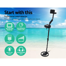 Load image into Gallery viewer, LED Metal Detector with Headphones - Black
