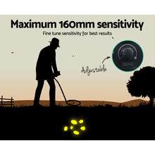 Load image into Gallery viewer, LED Metal Detector with Headphones - Black
