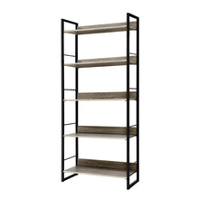 Load image into Gallery viewer, Artiss Bookshelf Wooden Display Shelves Bookcase Shelf Storage Metal Wall Black
