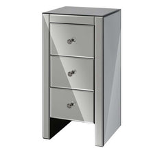 Load image into Gallery viewer, Mirrored Bedside Table - Mirrored Grey 1 PC
