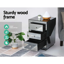 Load image into Gallery viewer, Mirrored Bedside Table - 1PC Smoky Grey
