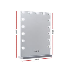 Load image into Gallery viewer, Embellir Hollywood Makeup Mirror With Light 15 LED Bulbs Lighted Frameless
