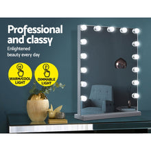 Load image into Gallery viewer, Embellir Hollywood Makeup Mirror With Light 15 LED Bulbs Lighted Frameless
