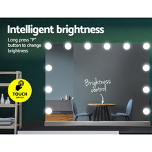 Load image into Gallery viewer, Embellir Hollywood Frameless Makeup Mirror With 15 LED Lighted Vanity Beauty 58cm x 46cm

