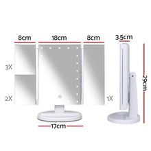 Load image into Gallery viewer, Embellir LED  Tri-Fold Make Up Mirror
