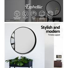 Load image into Gallery viewer, Embellir Round Wall Mirror 70cm Makeup Bathroom Mirror Frameless
