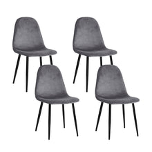 Load image into Gallery viewer, 4 X Artiss Dining Chairs Dark Grey
