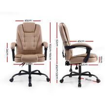 Load image into Gallery viewer, Massage Office PU Leather Recliner Computer Gaming Chair - Espresso
