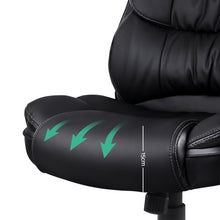 Load image into Gallery viewer, Artiss Massage Offcie Chair 8 Point PU Leather Black
