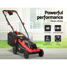 Load image into Gallery viewer, Garden Lawn Mower Cordless Lawnmower Electric Lithium Battery 40V

