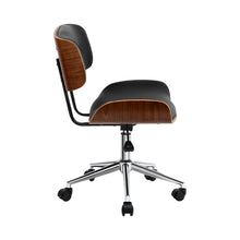 Load image into Gallery viewer, Artiss Wooden Office Chair Black Leather
