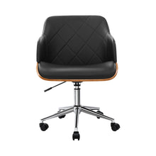 Load image into Gallery viewer, Artiss Wooden Office Chair Computer PU Leather Desk Chairs Executive Black Wood
