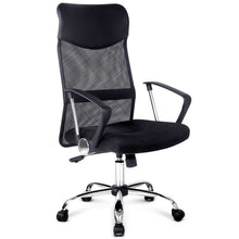 Load image into Gallery viewer, PU Leather High Back Mesh High Back Office Chair - Black
