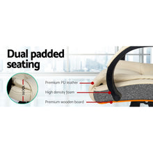 Load image into Gallery viewer, Executive PU Leather Office Desk Computer Chair - Beige
