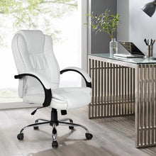 Load image into Gallery viewer, Artiss Office Chair Gaming Computer Chairs Executive PU Leather Seating White
