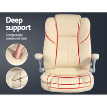 Load image into Gallery viewer, Artiss Kea Executive Office Chair Leather Beige
