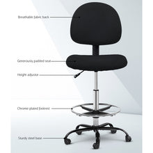 Load image into Gallery viewer, Office Fabric Chair - Black
