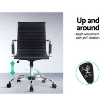 Load image into Gallery viewer, Artiss Gaming Office Chair Computer Desk Chairs Home Work Study Black Mid Back
