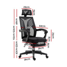 Load image into Gallery viewer, Artiss Gaming Office Chair Computer Desk Chair Home Work Recliner Black
