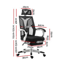 Load image into Gallery viewer, Artiss Gaming Office Chair Computer Desk Chair Home Work Recliner White
