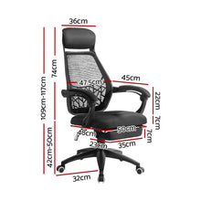 Load image into Gallery viewer, Artiss Gaming Office Chair Computer Desk Chair Home Work Study Black
